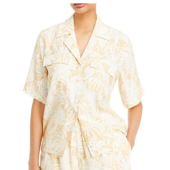 Anine Bing women's S Austin Floral button down short sleeve viscose/rayon EUC - Picture 1 of 10